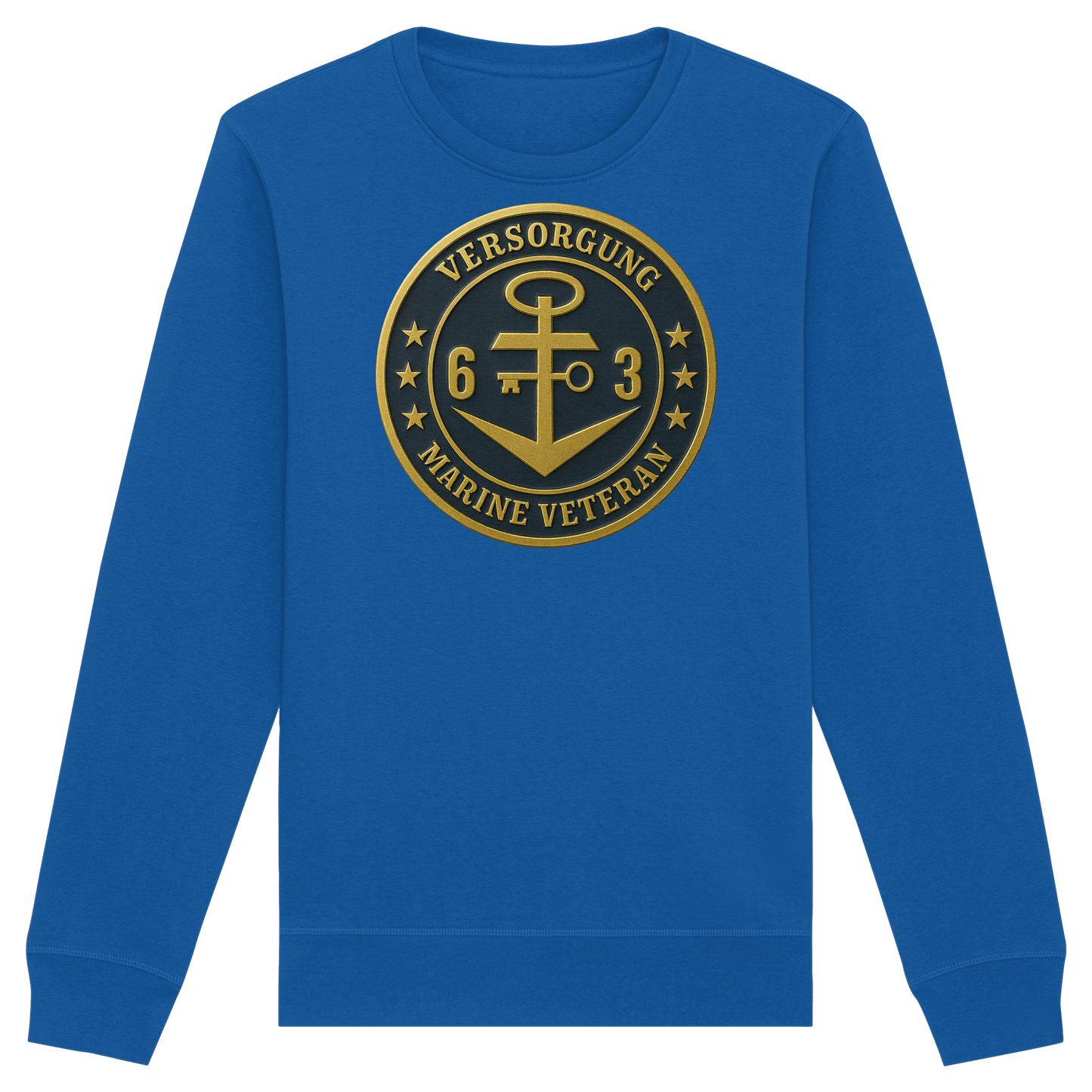 Marine Veteran 63er VERSORGUNG - Metalleffekt - Organic Basic Unisex Sweatshirt