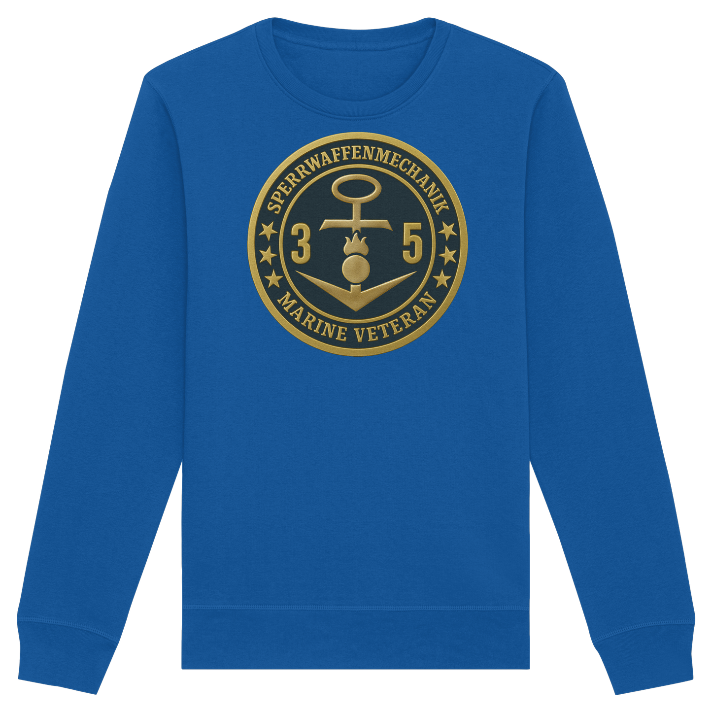 Marine Veteran 35er SPERRWAFFENMECHANIK - Metalleffekt - Organic Basic Unisex Sweatshirt