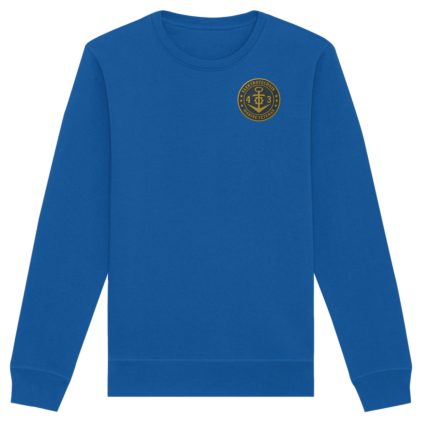 Marine Veteran 43er ELEKTROTECHNIK - Metalleffekt - Organic Basic Unisex Sweatshirt