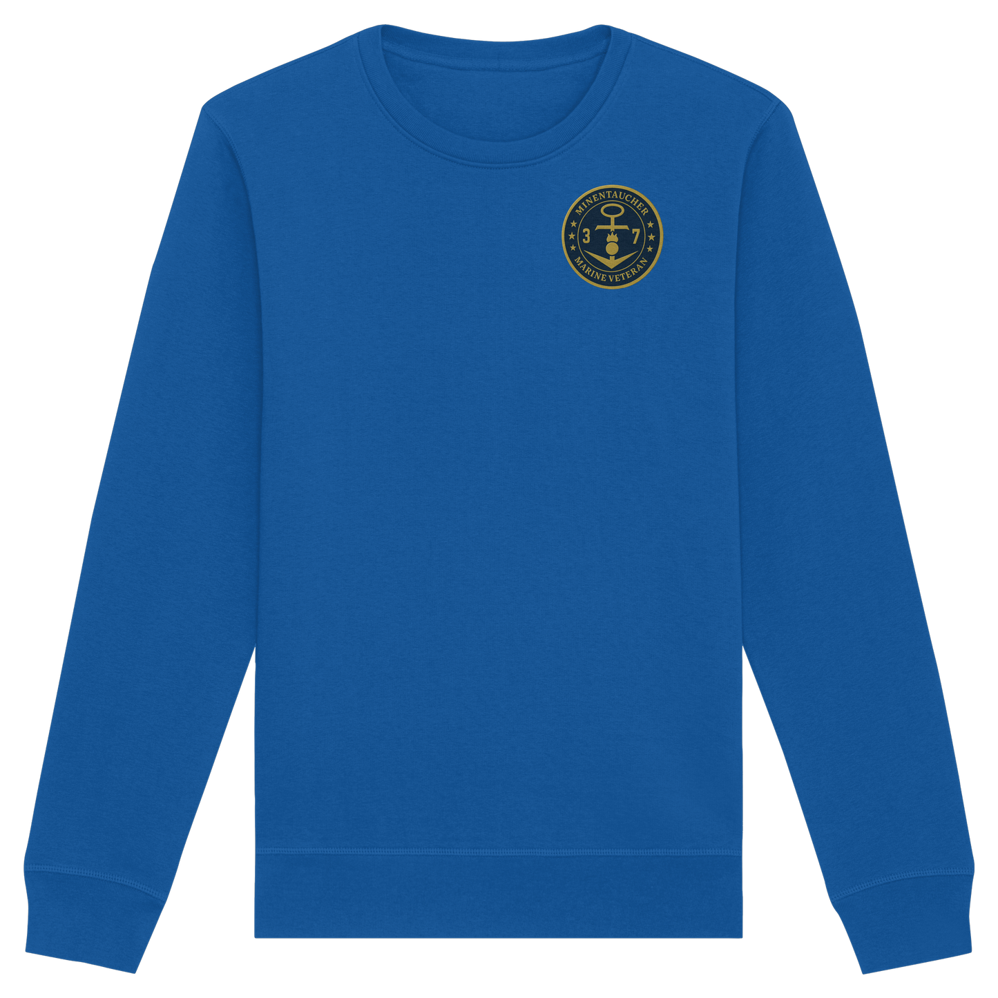 Marine Veteran 37er MINENTAUCHER - Metalleffekt - Organic Basic Unisex Sweatshirt
