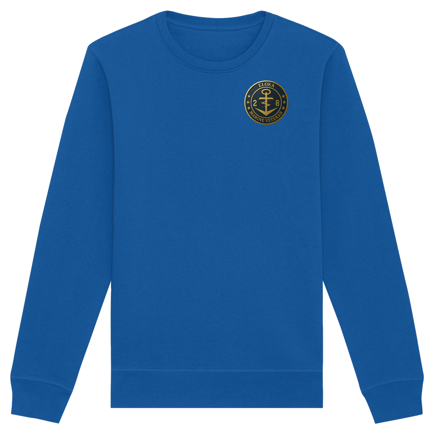 Marine Veteran 28er ELOKA - Metalleffekt - Organic Basic Unisex Sweatshirt