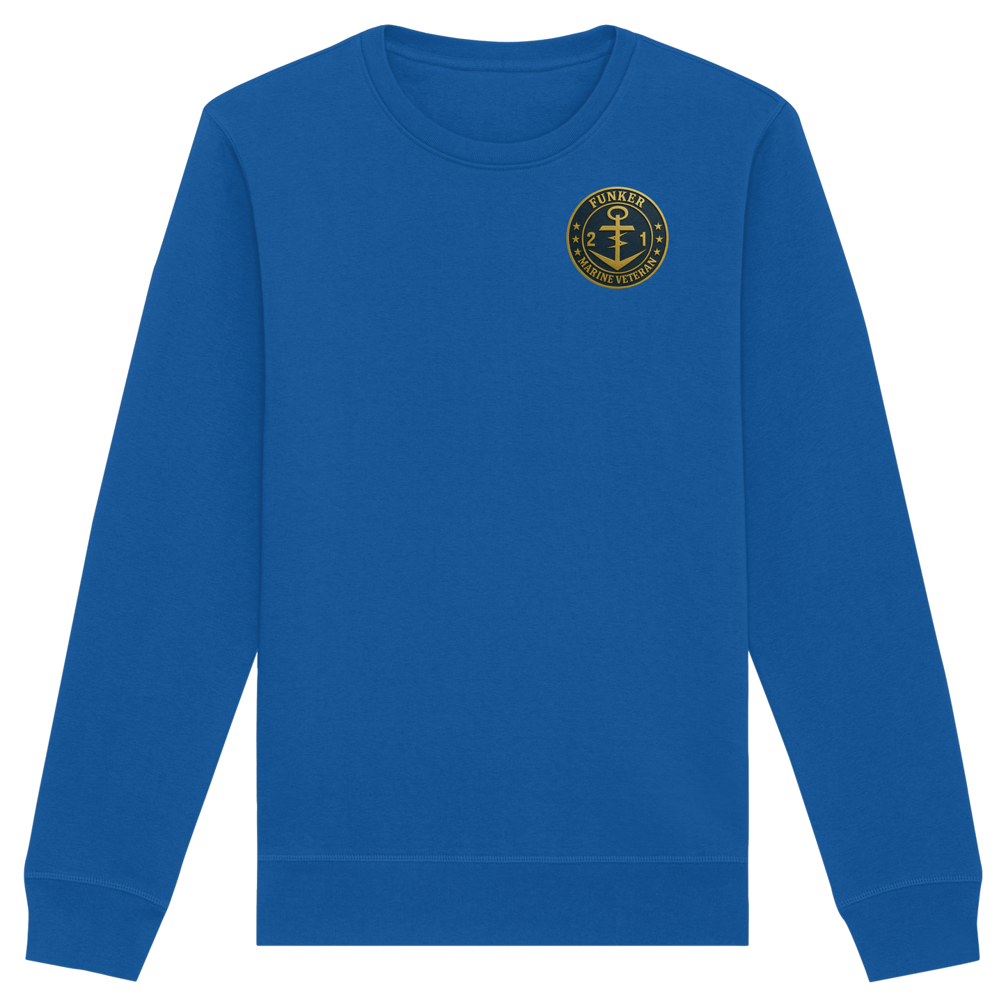 Marine Veteran 21er FUNKER - Metalleffekt - Organic Basic Unisex Sweatshirt