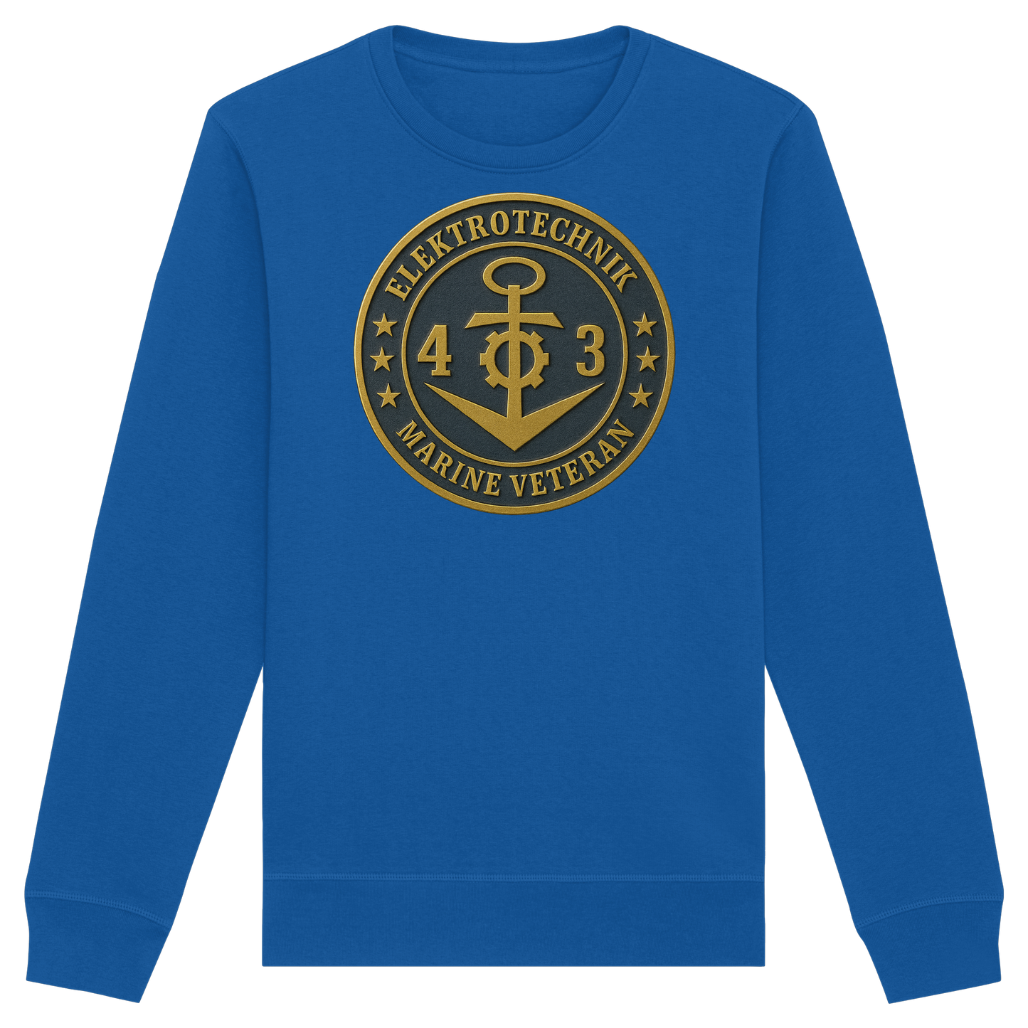 Marine Veteran 43er ELEKTROTECHNIK - Metalleffekt - Organic Basic Unisex Sweatshirt