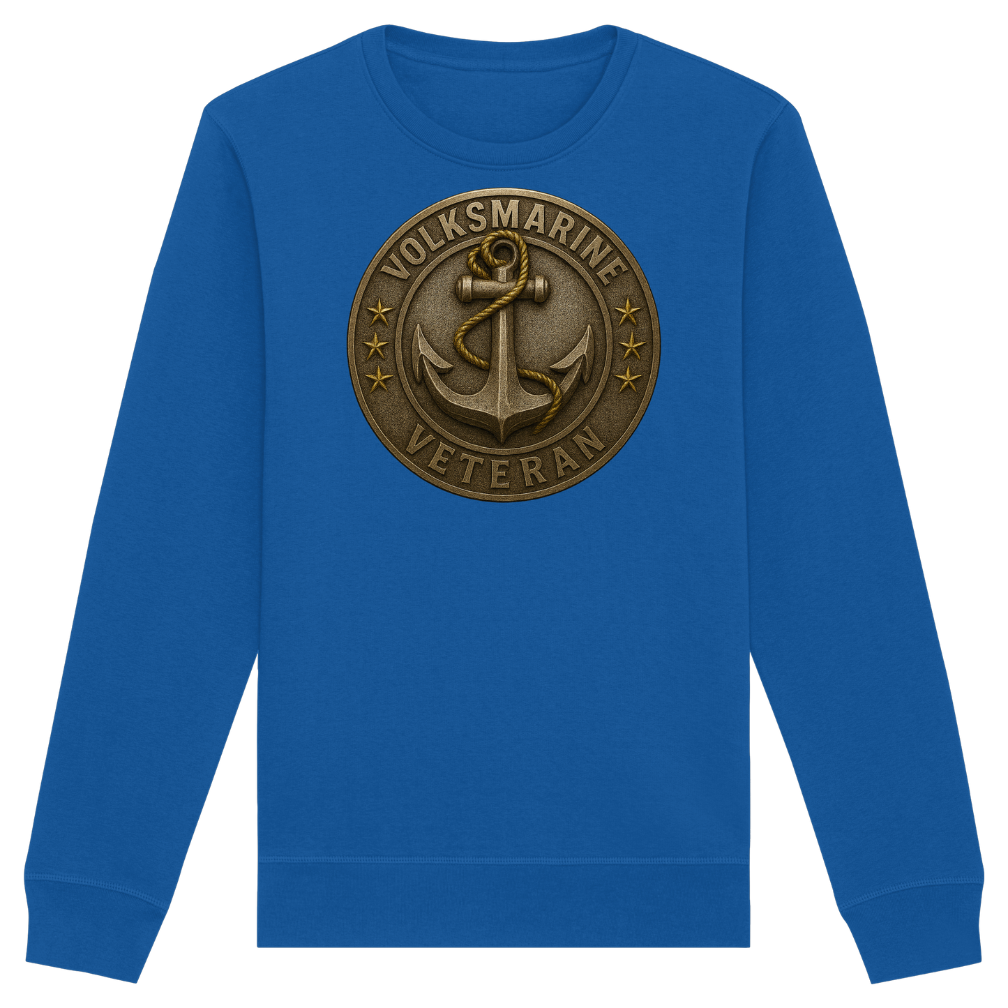 Volksmarine Veteran - Metalleffekt - Organic Basic Unisex Sweatshirt