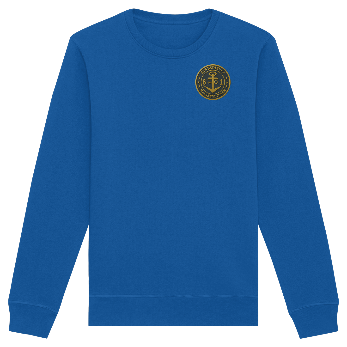 Marine Veteran 61er STABSDIENST - Metalleffekt - Organic Basic Unisex Sweatshirt