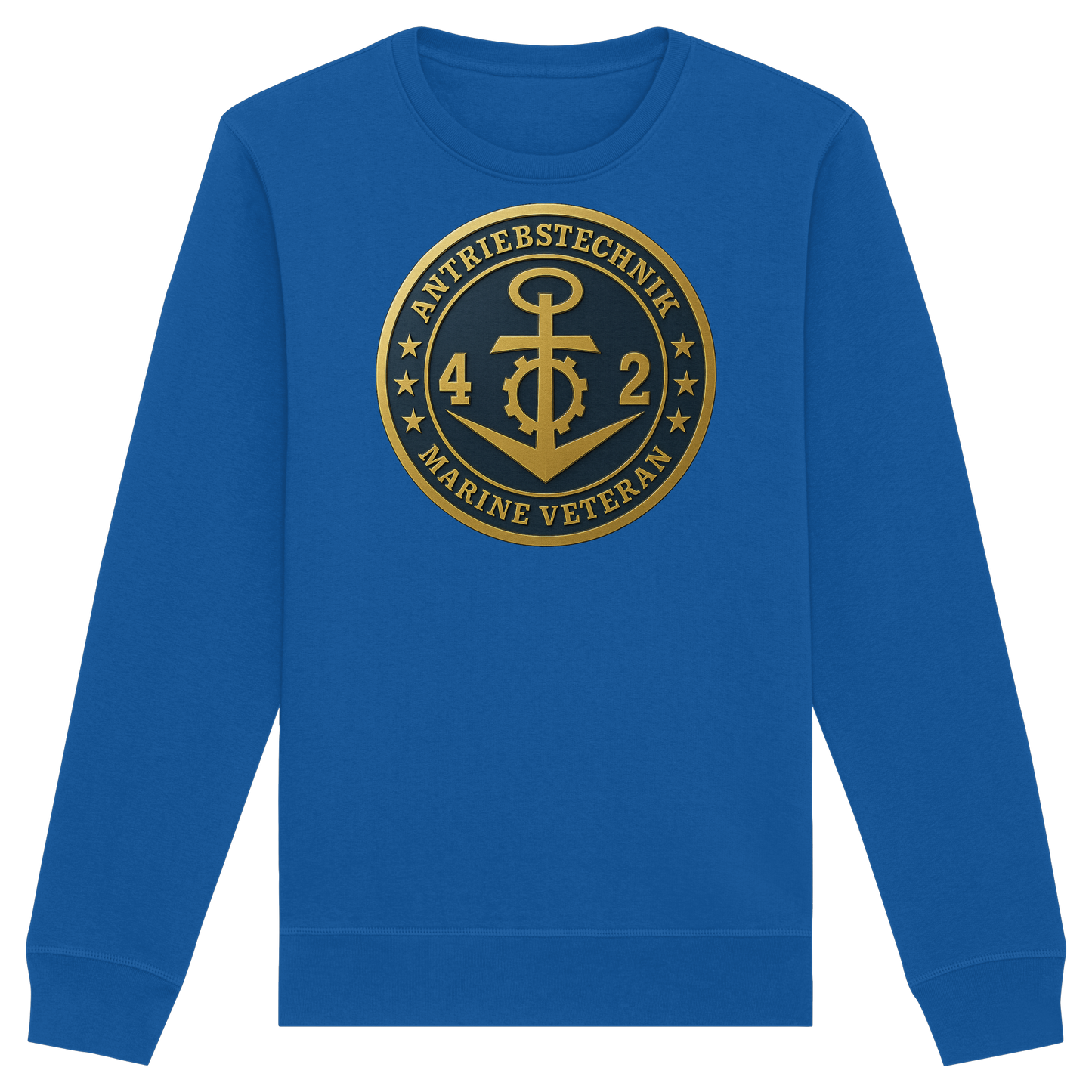 Marine Veteran 42er ANTRIEBSTECHNIK - Metalleffekt - Organic Basic Unisex Sweatshirt