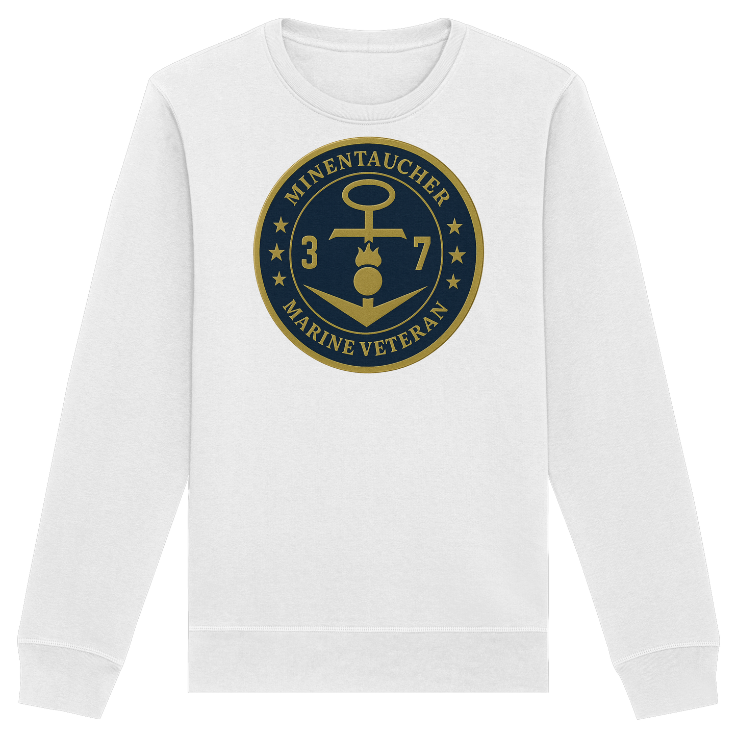 Marine Veteran 37er MINENTAUCHER - Metalleffekt - Organic Basic Unisex Sweatshirt