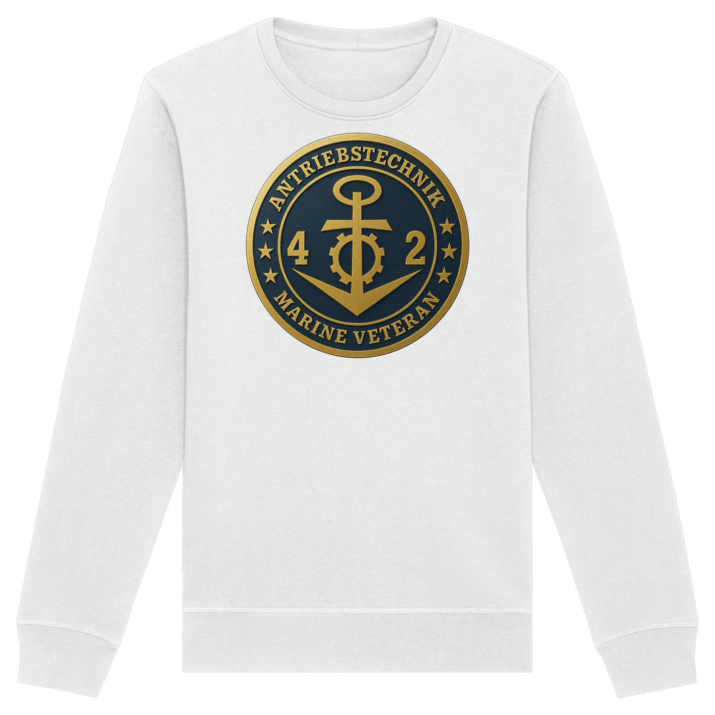 Marine Veteran 42er ANTRIEBSTECHNIK - Metalleffekt - Organic Basic Unisex Sweatshirt