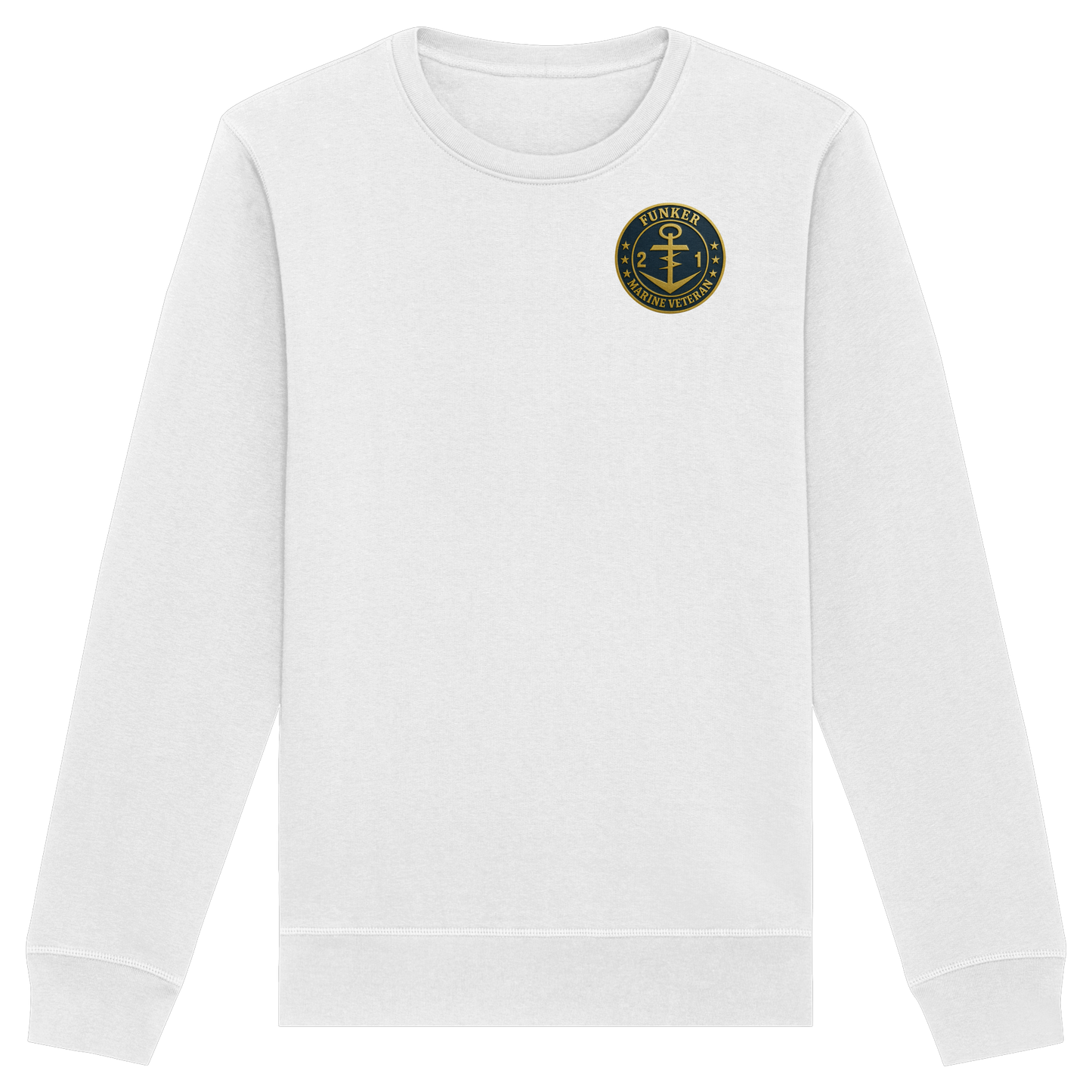 Marine Veteran 21er FUNKER - Metalleffekt - Organic Basic Unisex Sweatshirt
