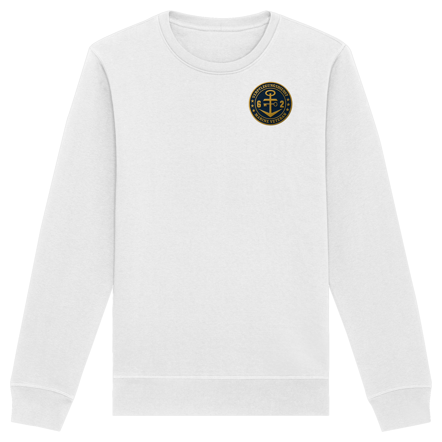 Marine Veteran 62er VERPFLEGUNGSDIENST - Metalleffekt - Organic Basic Unisex Sweatshirt