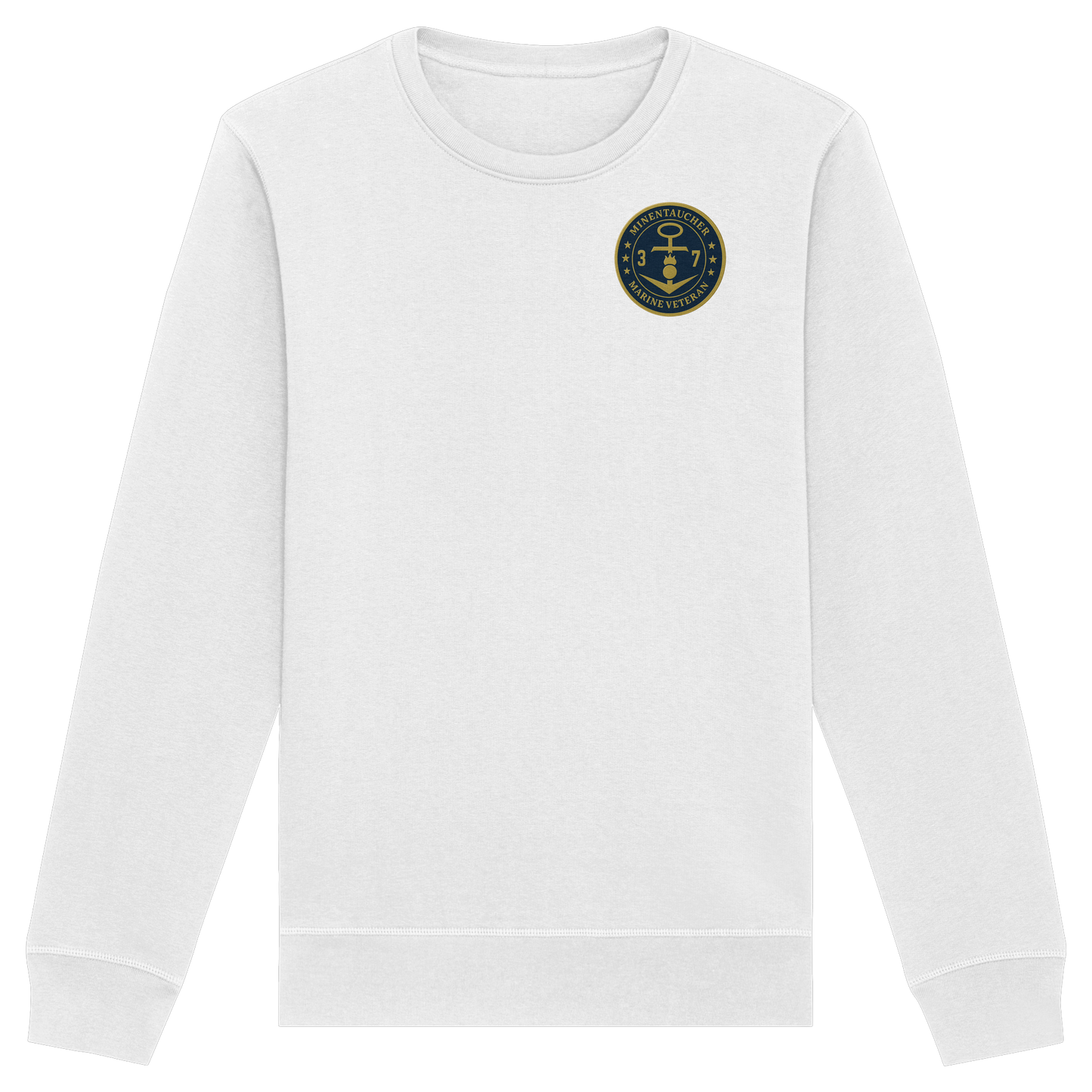 Marine Veteran 37er MINENTAUCHER - Metalleffekt - Organic Basic Unisex Sweatshirt