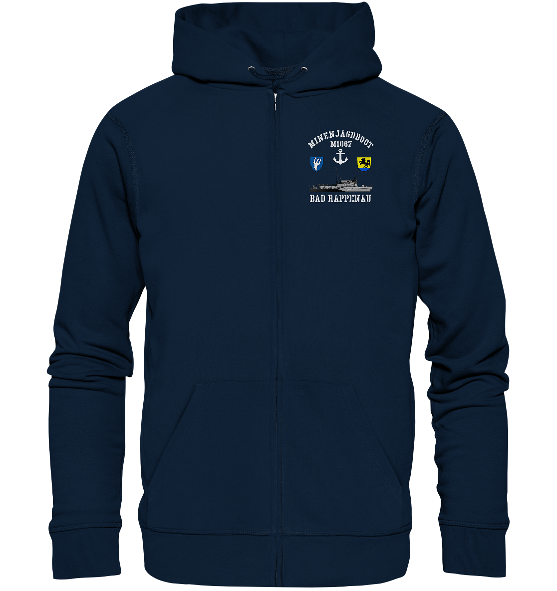 Mij.-Boot M1067 RAPPENAU 5. MSG beids. Druck - Organic Zipper