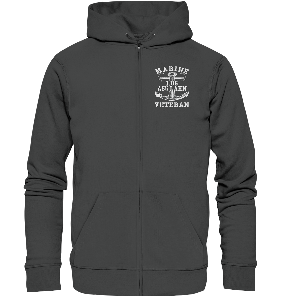 Marine Veteran 1.UG A55 LAHN - Organic Kapuzenjacke