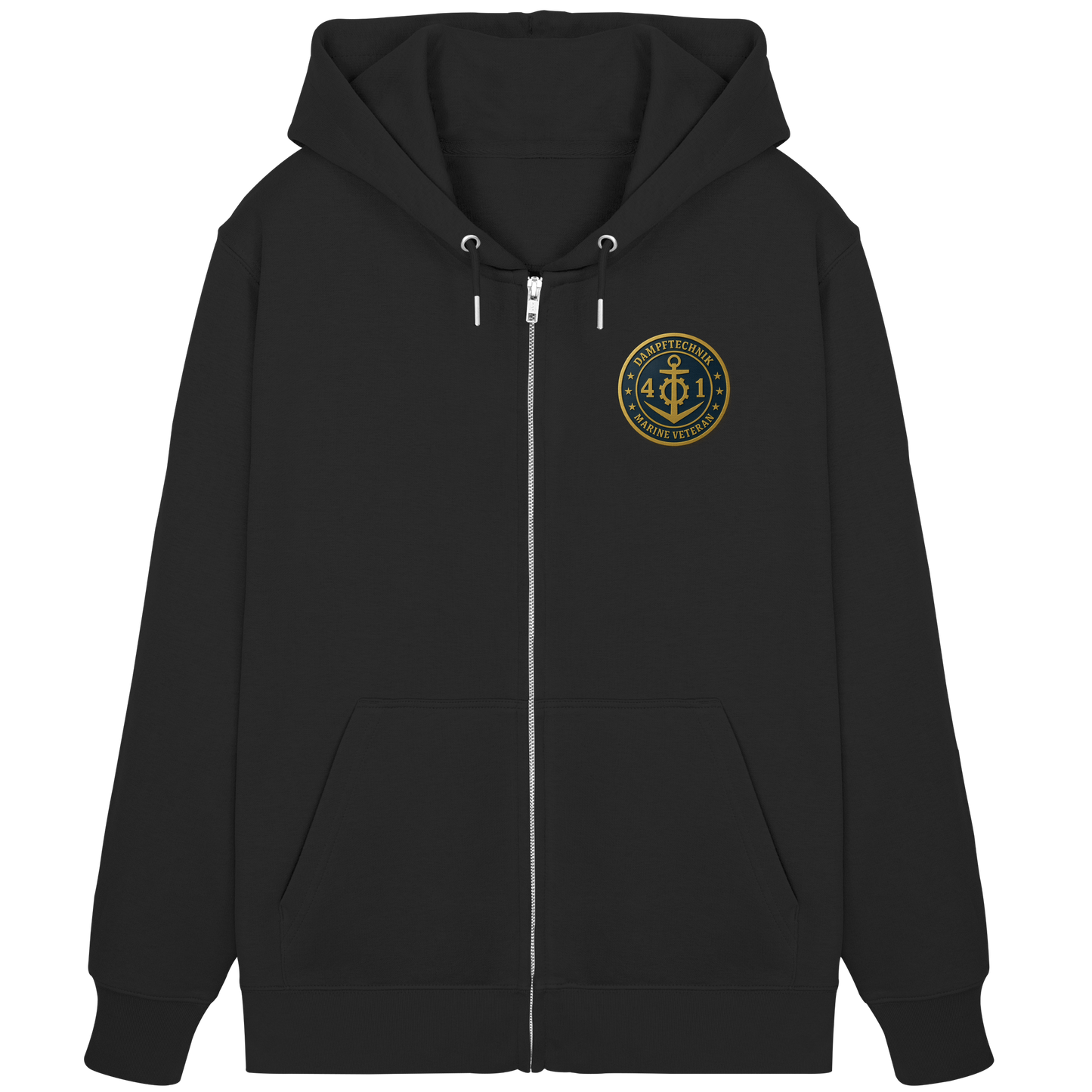 Marine Veteran 41er DAMPFTECHNIK - Metalleffekt - Organic Zipper