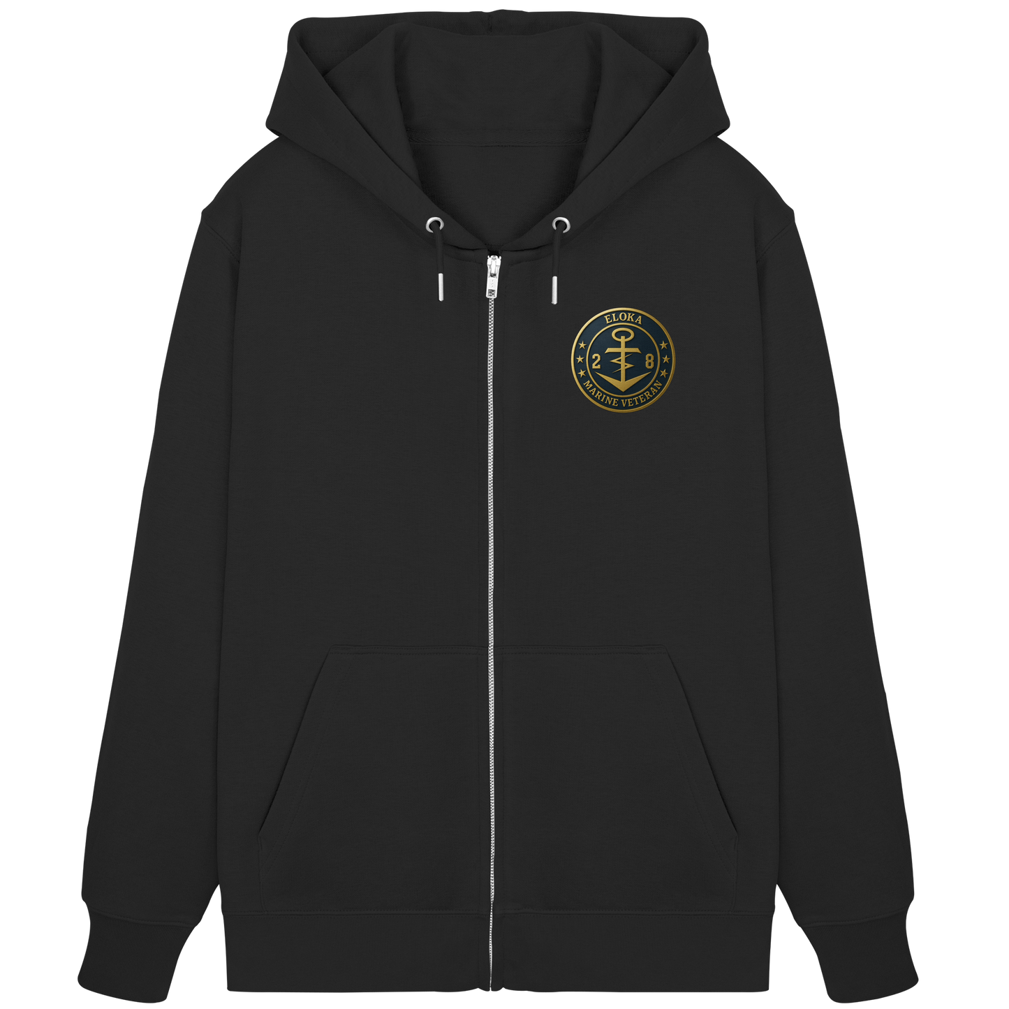 Marine Veteran 28er ELOKA - Metalleffekt - Organic Zipper