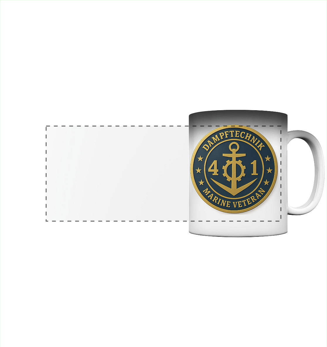 Marine Veteran 41er DAMPFTECHNIK - Metalleffekt - Panorama Magic Mug