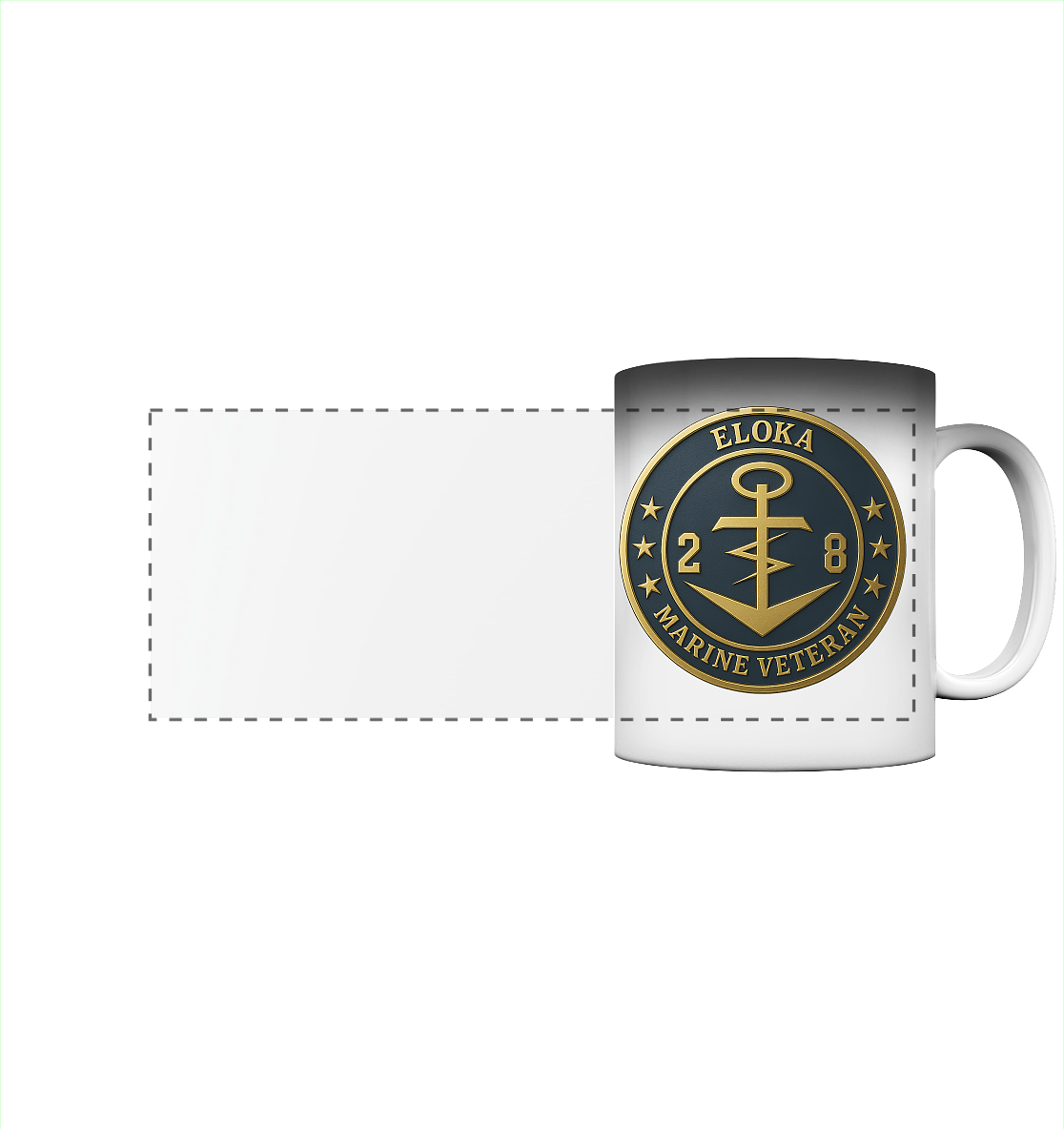 Marine Veteran 28er ELOKA - Metalleffekt - Panorama Magic Mug