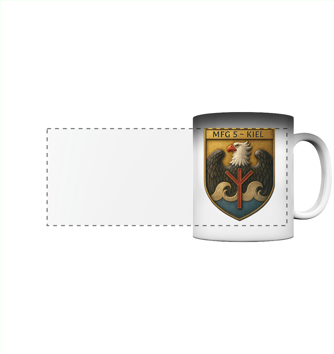 Wappen MFG5 - KIEL - Metalleffekt - Panorama Magic Mug