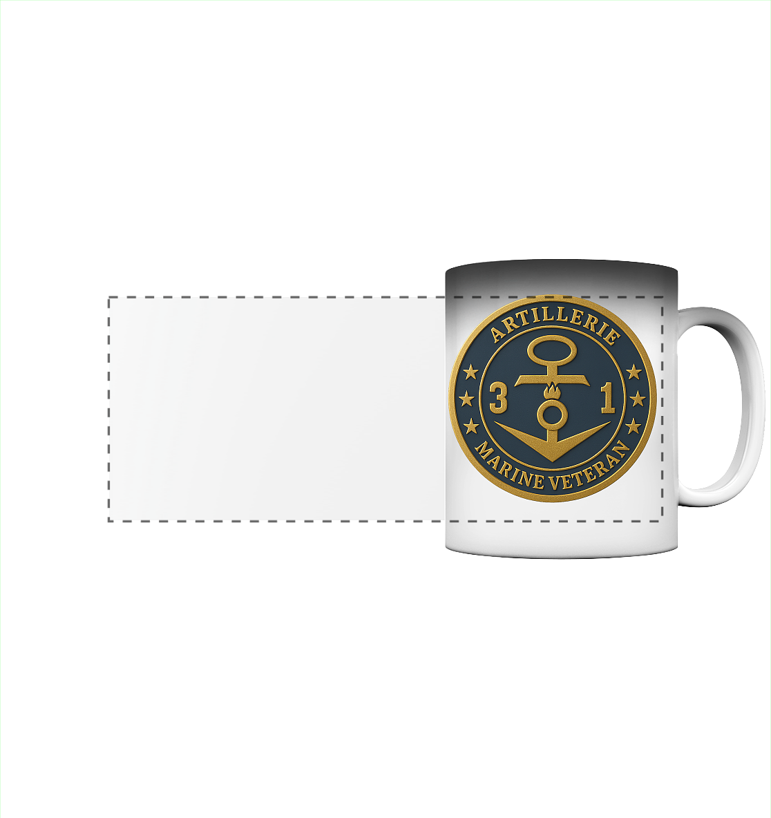 Marine Veteran 31er ARTILLERIE - Metalleffekt - Panorama Magic Mug