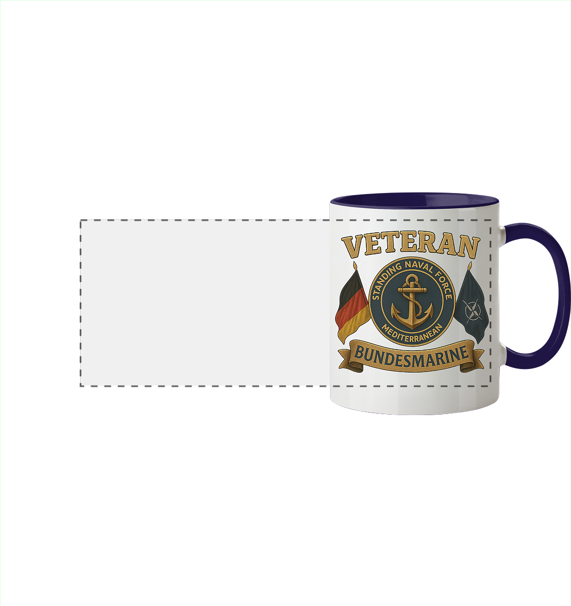 Veteran BUNDESMARINE - SNFM - Panorama Tasse zweifarbig