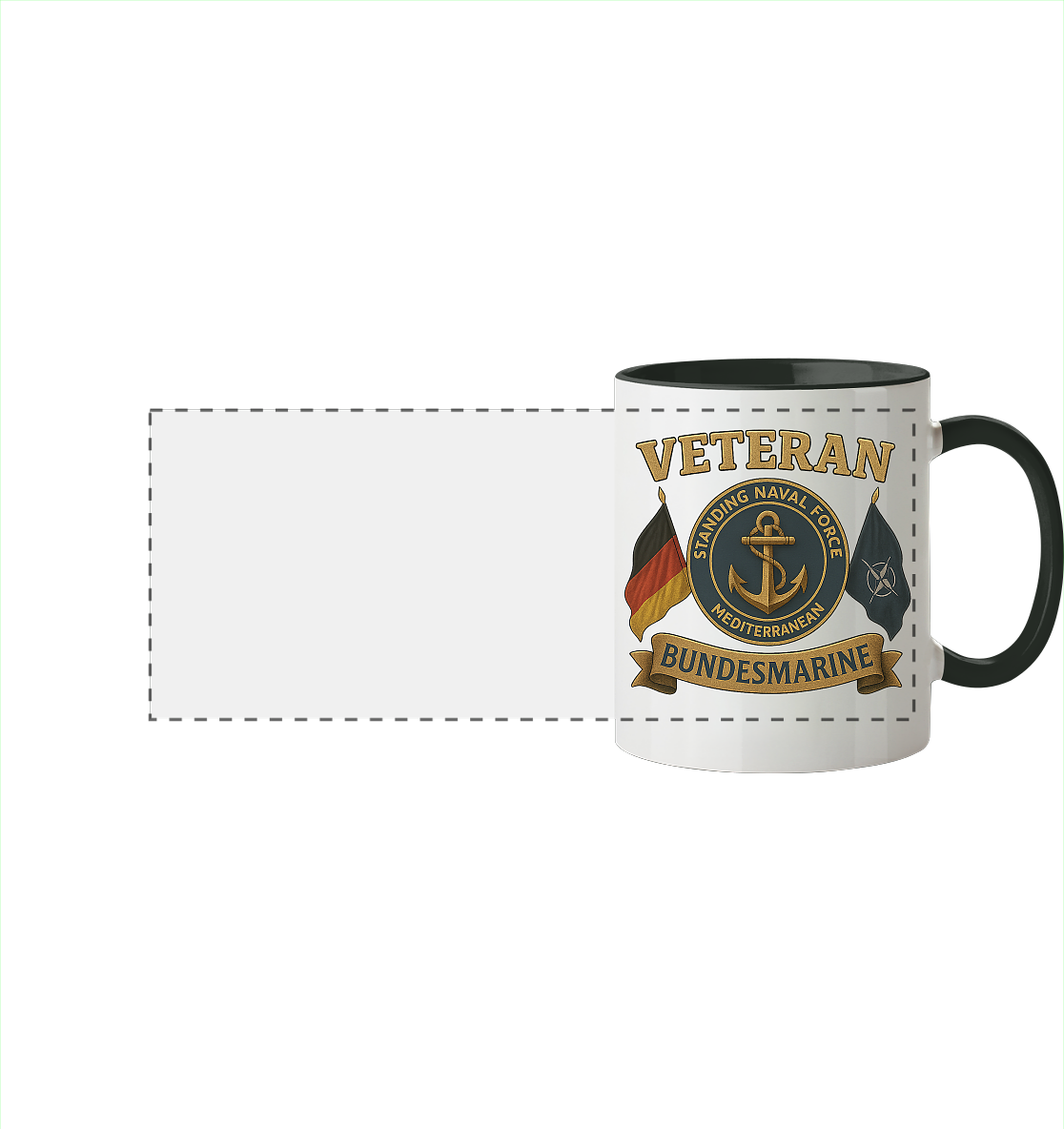 Veteran BUNDESMARINE - SNFM - Panorama Tasse zweifarbig
