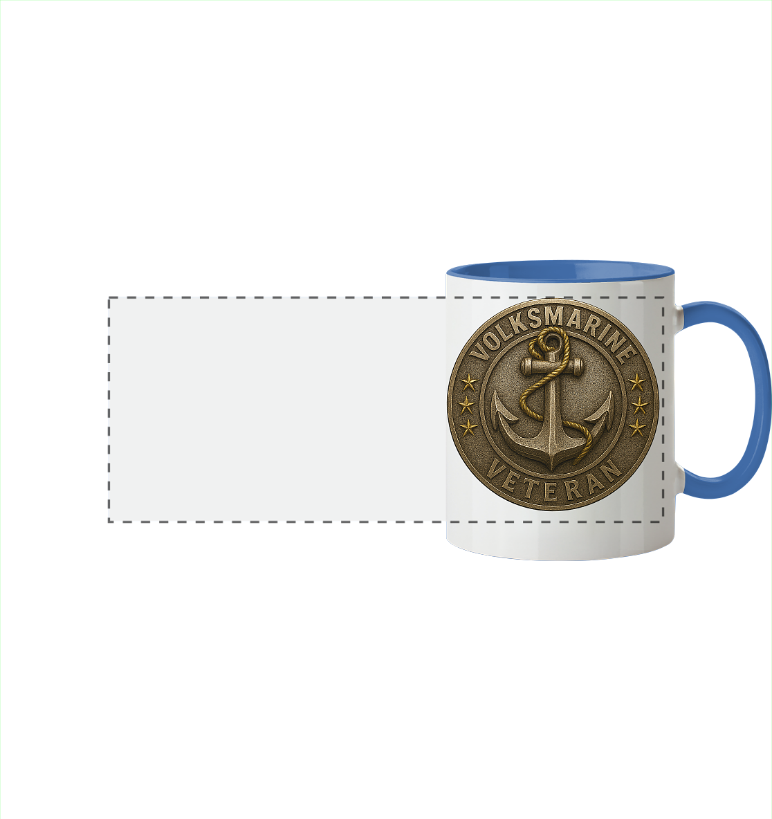 Volksmarine Veteran - Metalleffekt - Panorama Tasse zweifarbig