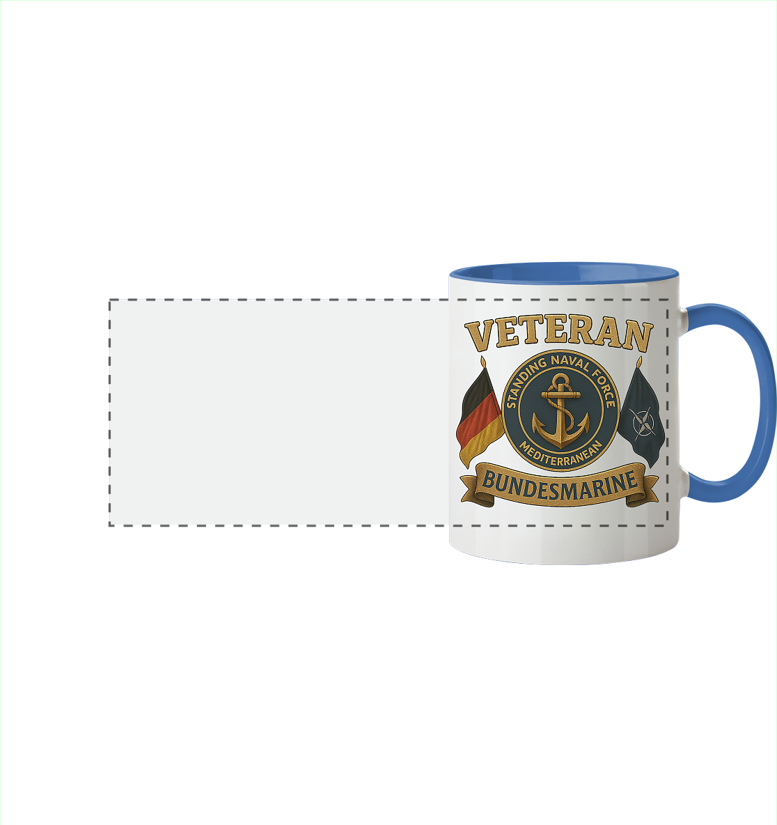 Veteran BUNDESMARINE - SNFM - Panorama Tasse zweifarbig