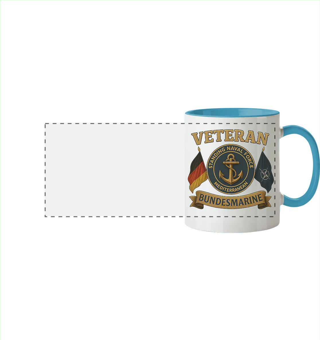Veteran BUNDESMARINE - SNFM - Panorama Tasse zweifarbig