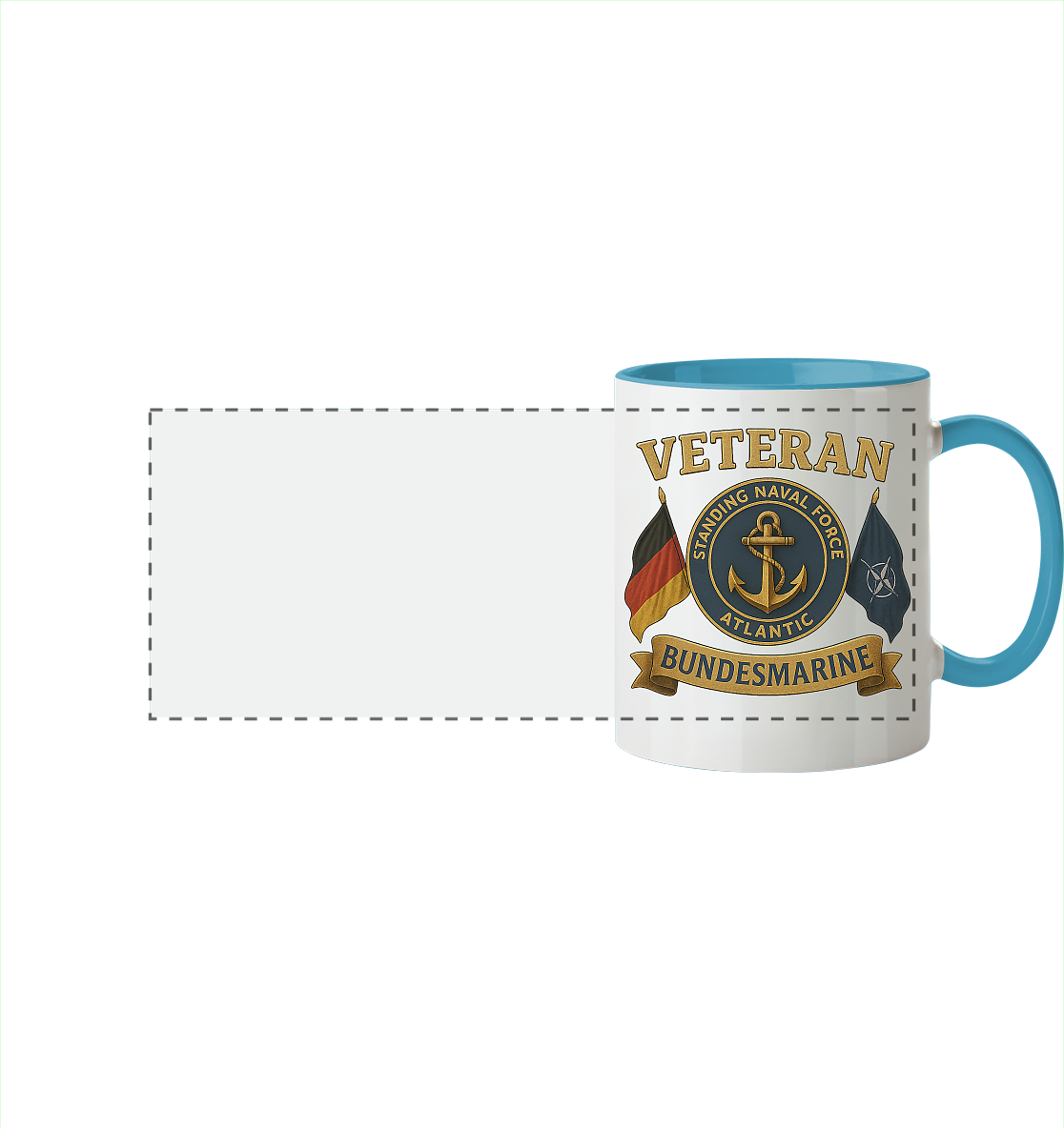 Veteran BUNDESMARINE - SNFL - Panorama Tasse zweifarbig
