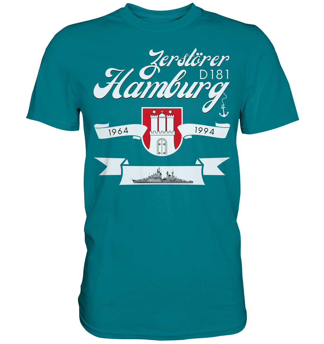 Zerstörer D181 HAMBURG 1964-1994 - Premium Shirt