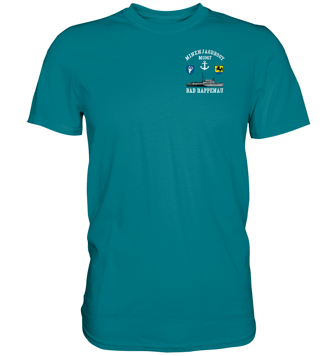 Mij.-Boot M1067 RAPPENAU 5. MSG beids. Druck - Premium Shirt