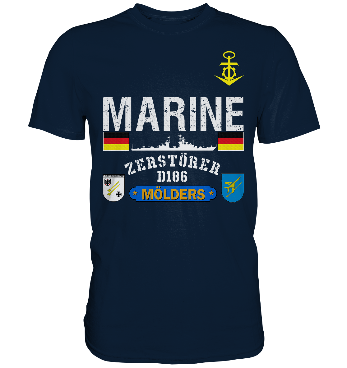 Zerstörer D186 MÖLDERS 40er - Premium Shirt