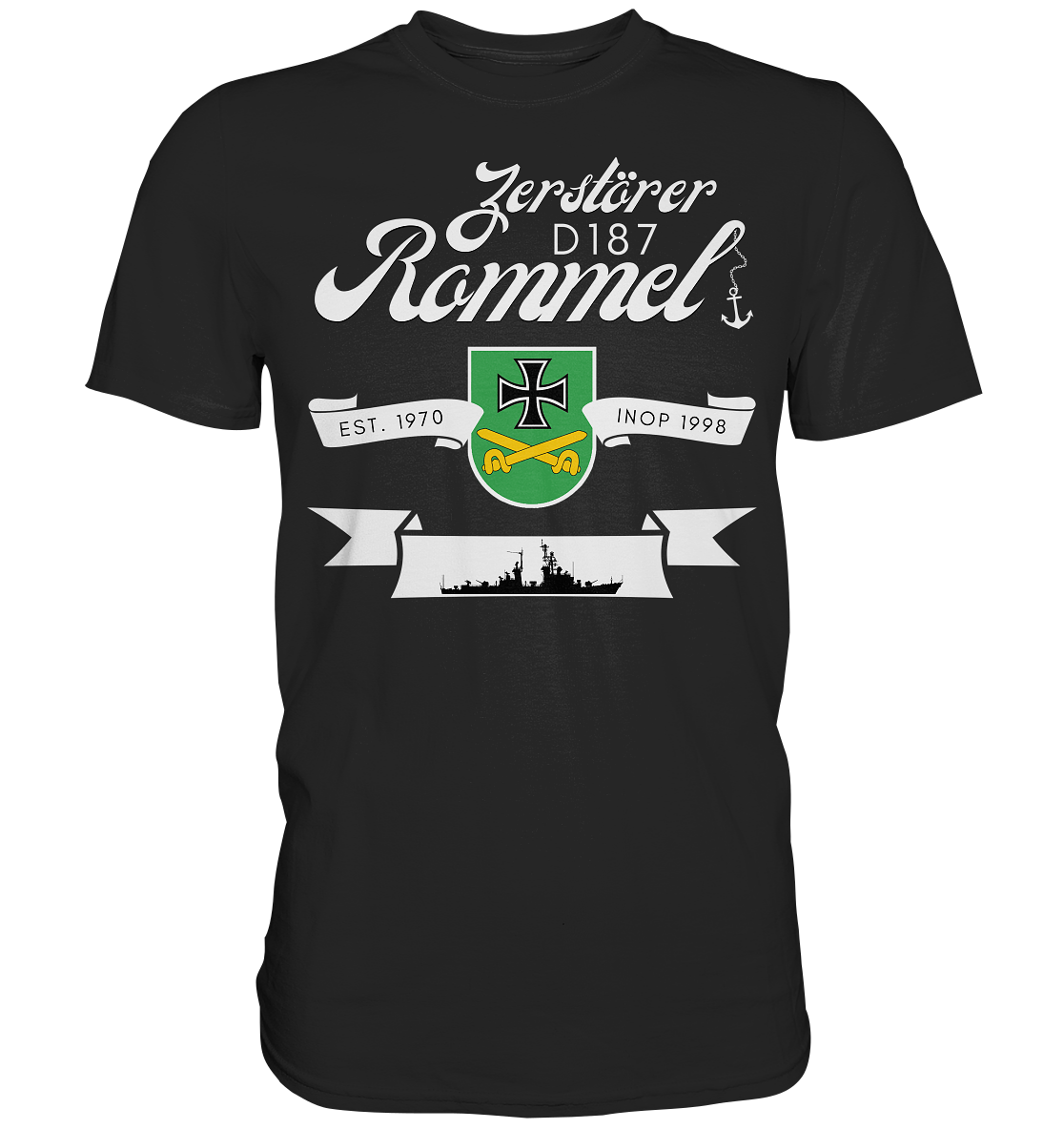 Zerstörer D187 ROMMEL EST. 1970 - Premium Shirt
