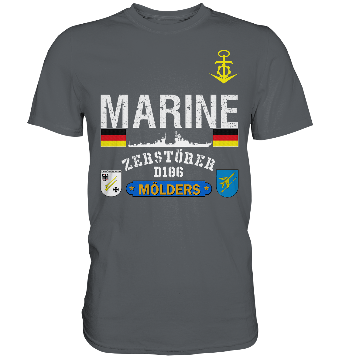 Zerstörer D186 MÖLDERS 40er - Premium Shirt