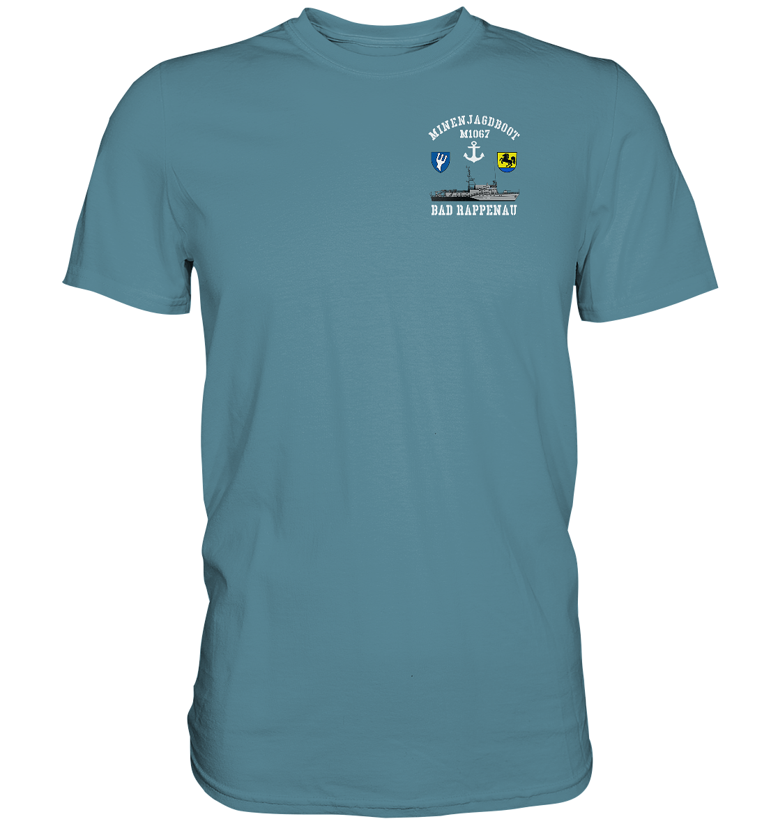 Mij.-Boot M1067 RAPPENAU 5. MSG beids. Druck - Premium Shirt