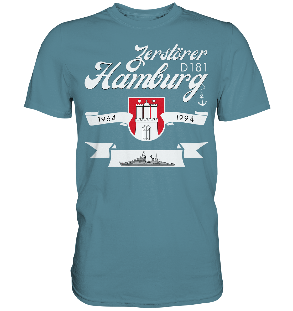 Zerstörer D181 HAMBURG 1964-1994 - Premium Shirt