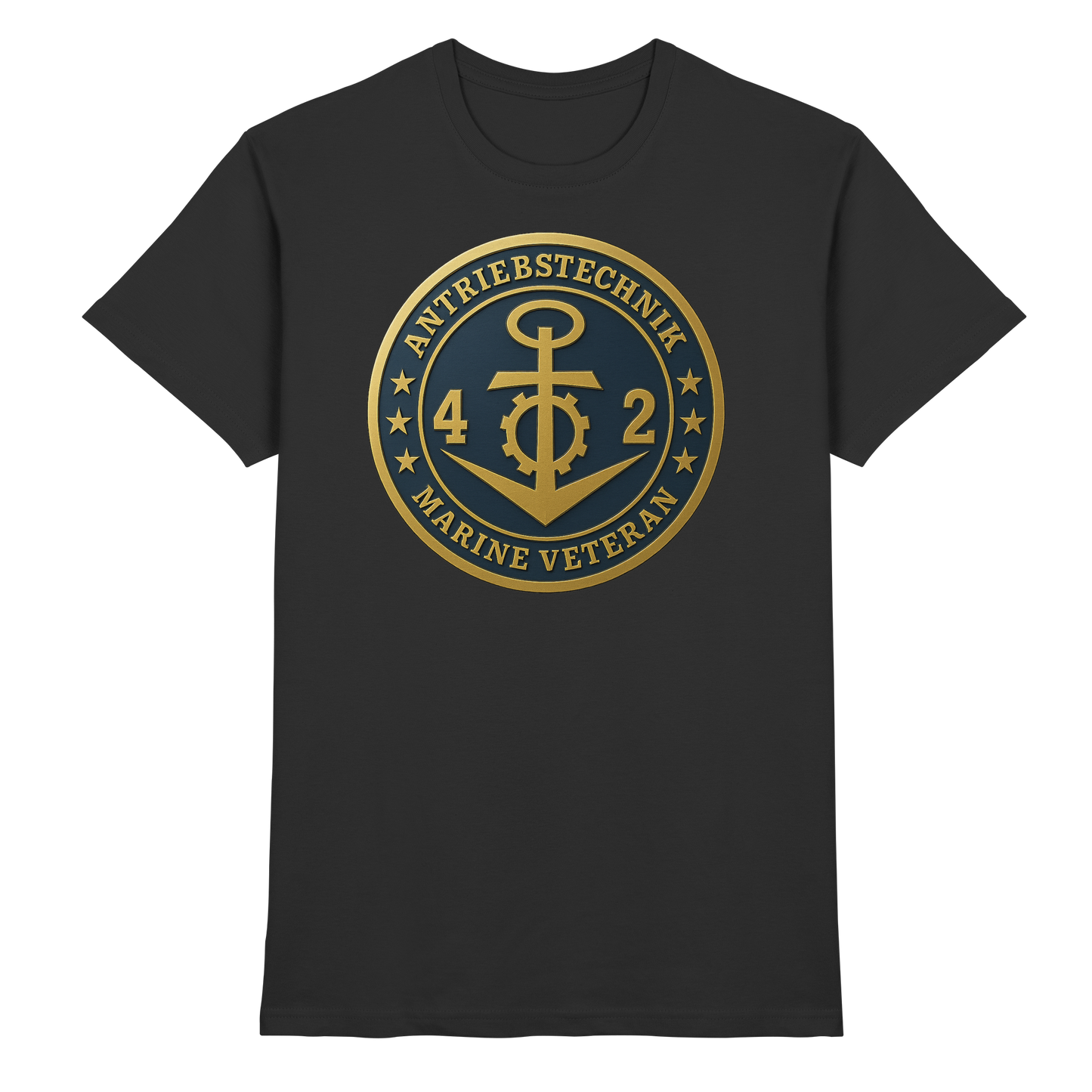 Marine Veteran 42er ANTRIEBSTECHNIK - Metalleffekt - Premium Shirt