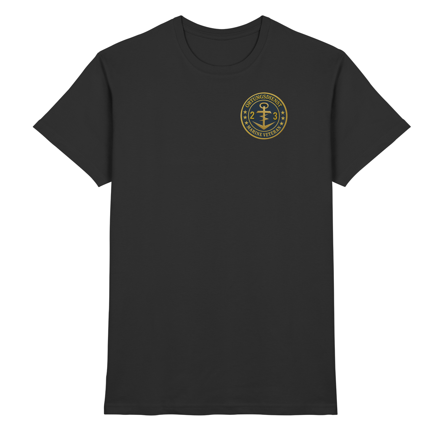 Marine Veteran 23er ORTUNG - Metalleffekt - Premium Shirt