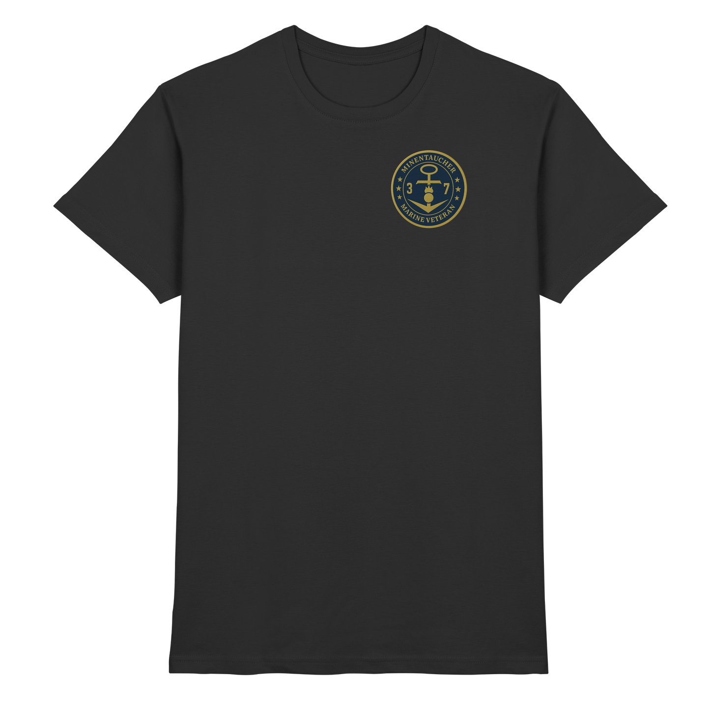 Marine Veteran 37er MINENTAUCHER - Metalleffekt - Premium Shirt