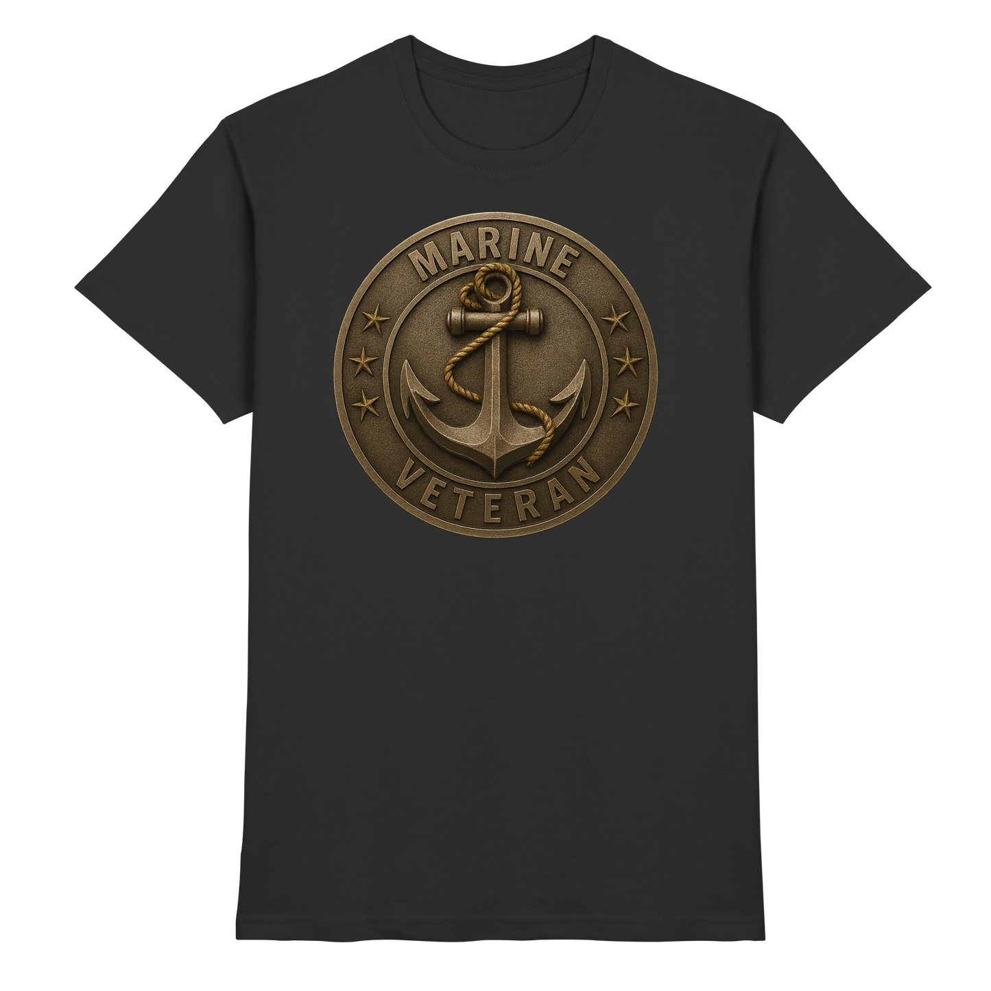 Marine Veteran - Metalleffekt - Premium Shirt