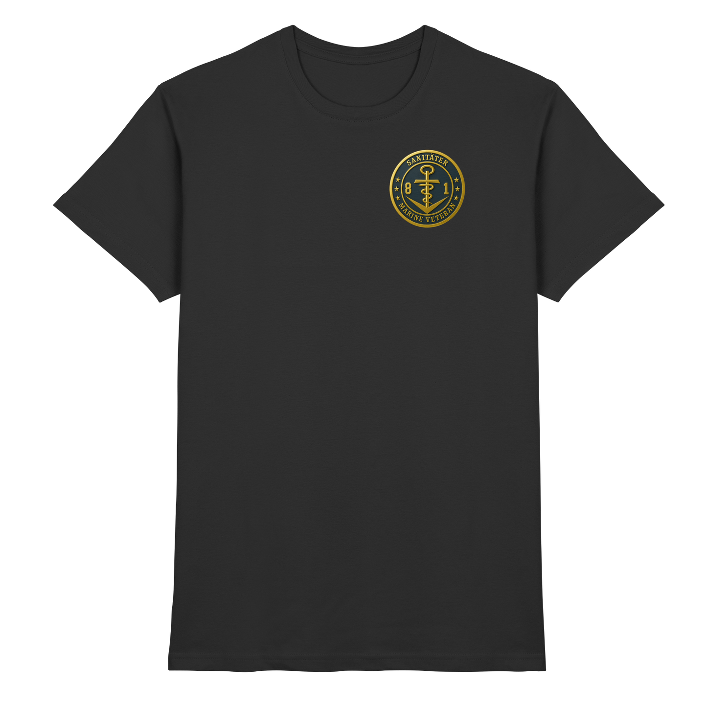 Marine Veteran 81er SANITÄTER - Metalleffekt - Premium Shirt