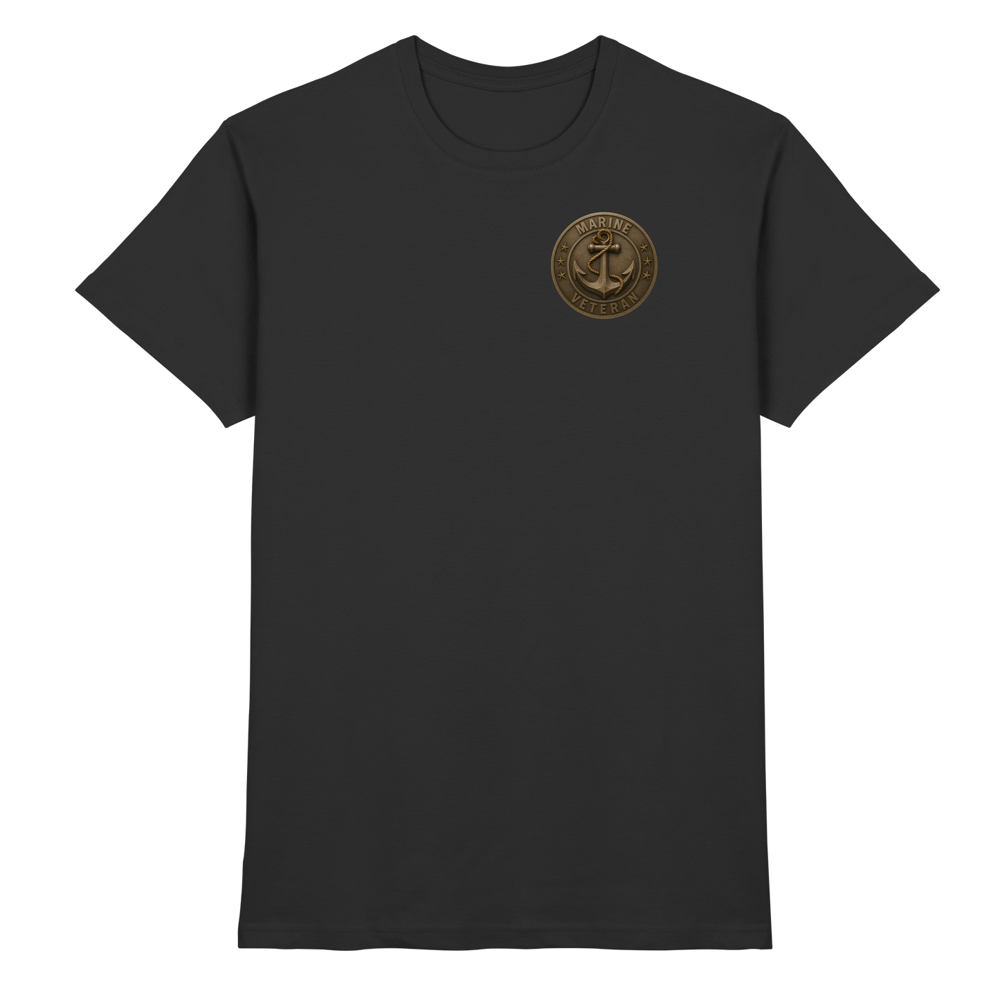 Marine Veteran - Metalleffekt - Premium Shirt