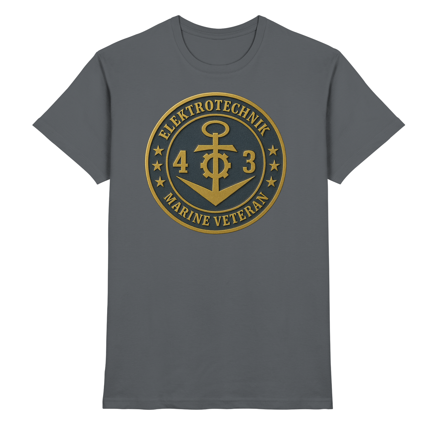 Marine Veteran 43er ELEKTROTECHNIK - Metalleffekt - Premium Shirt