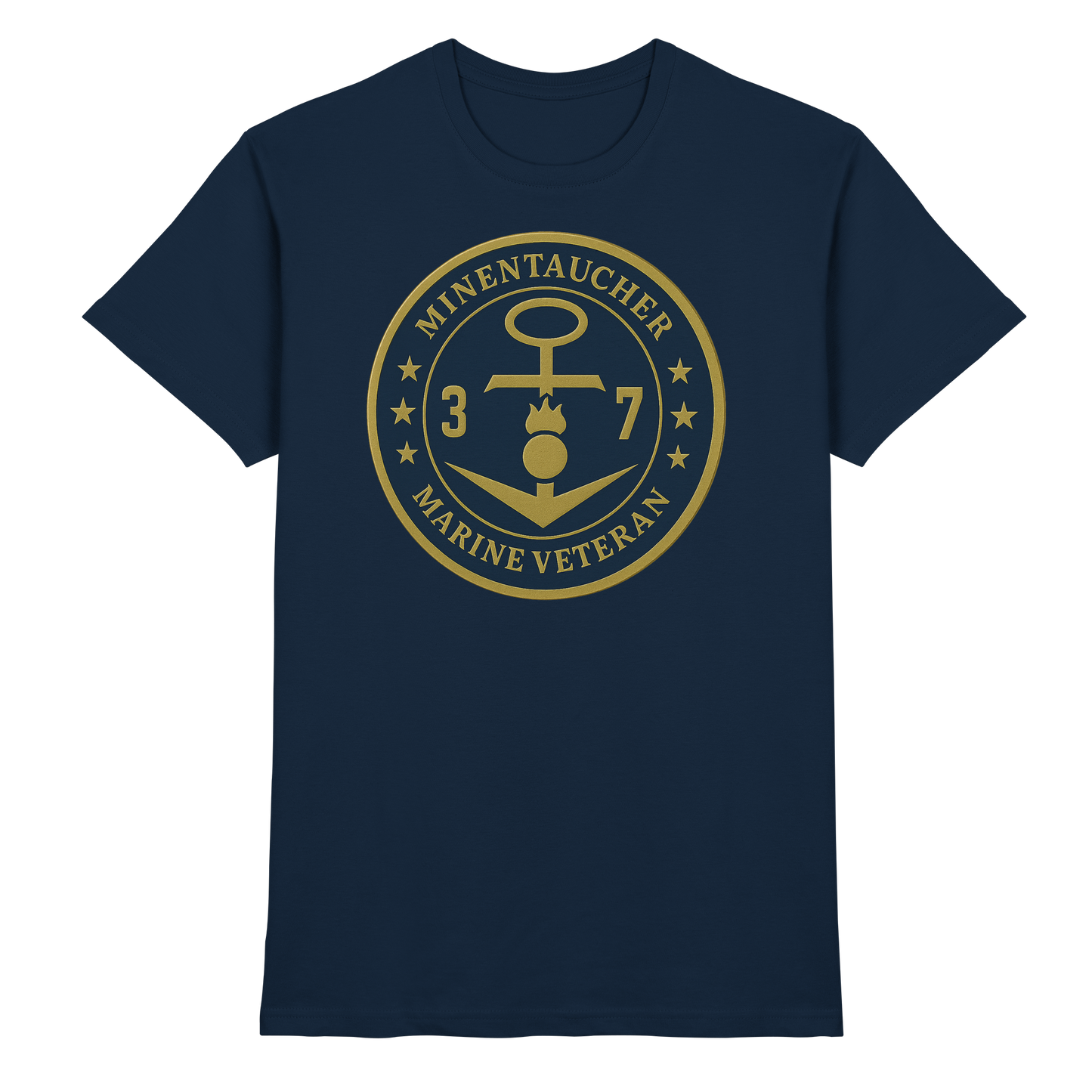 Marine Veteran 37er MINENTAUCHER - Metalleffekt - Premium Shirt