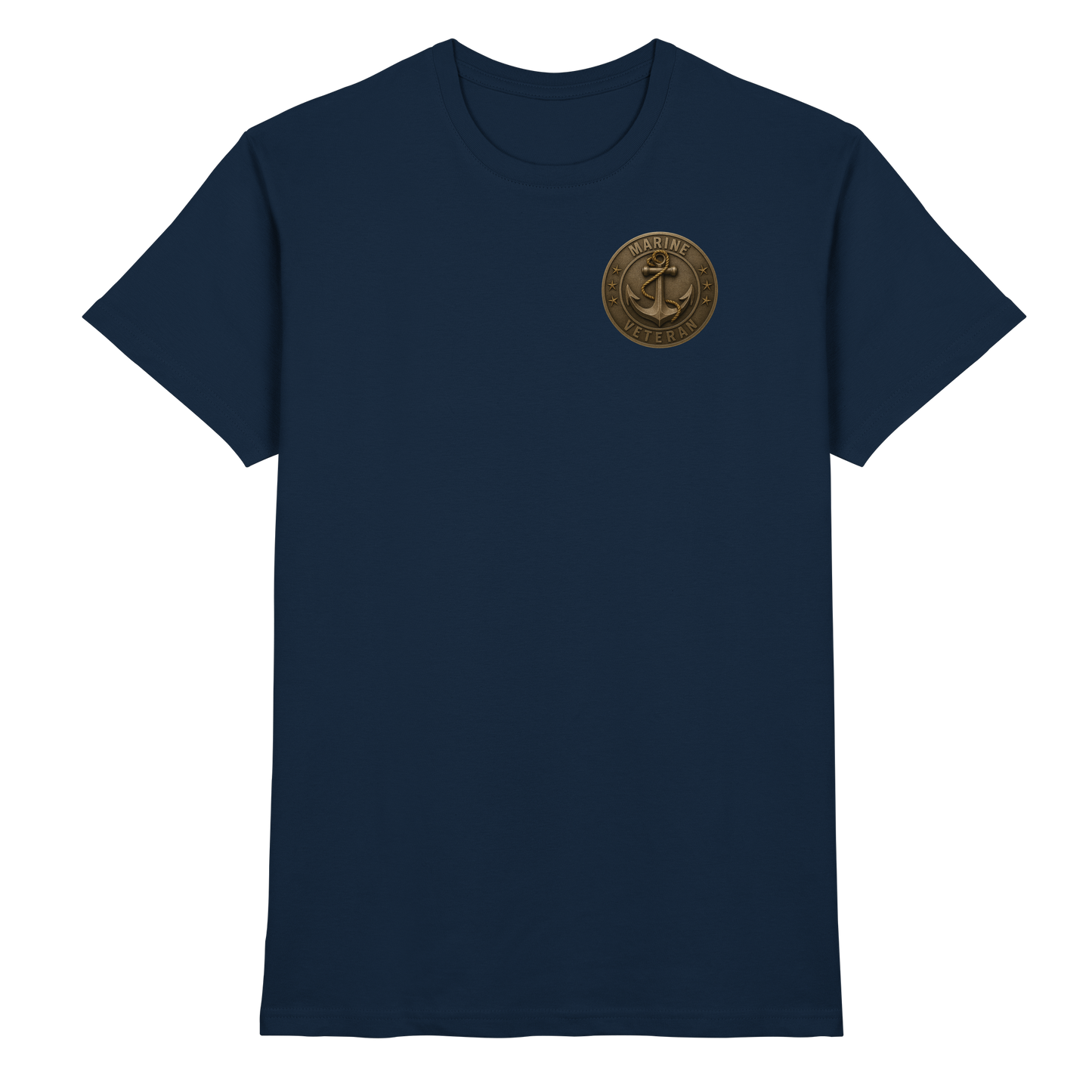 Marine Veteran - Metalleffekt - Premium Shirt