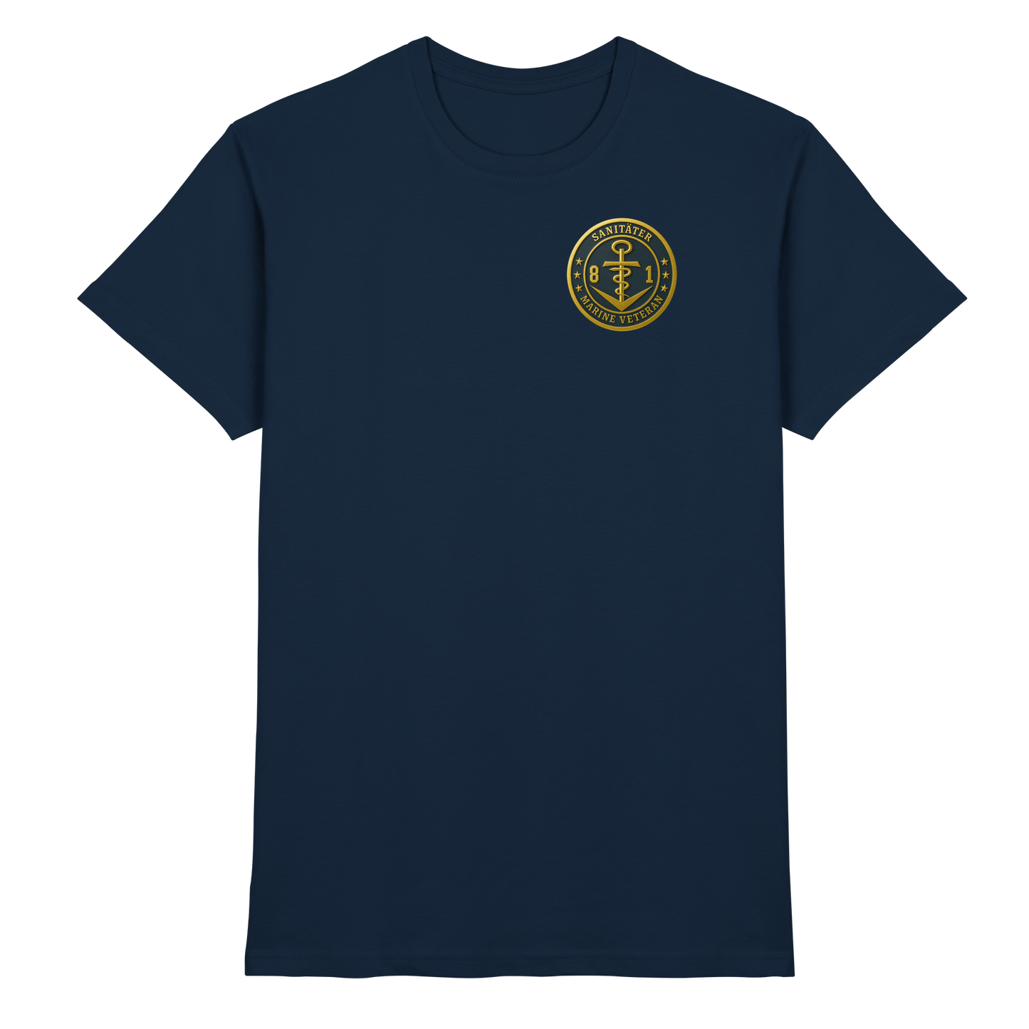 Marine Veteran 81er SANITÄTER - Metalleffekt - Premium Shirt