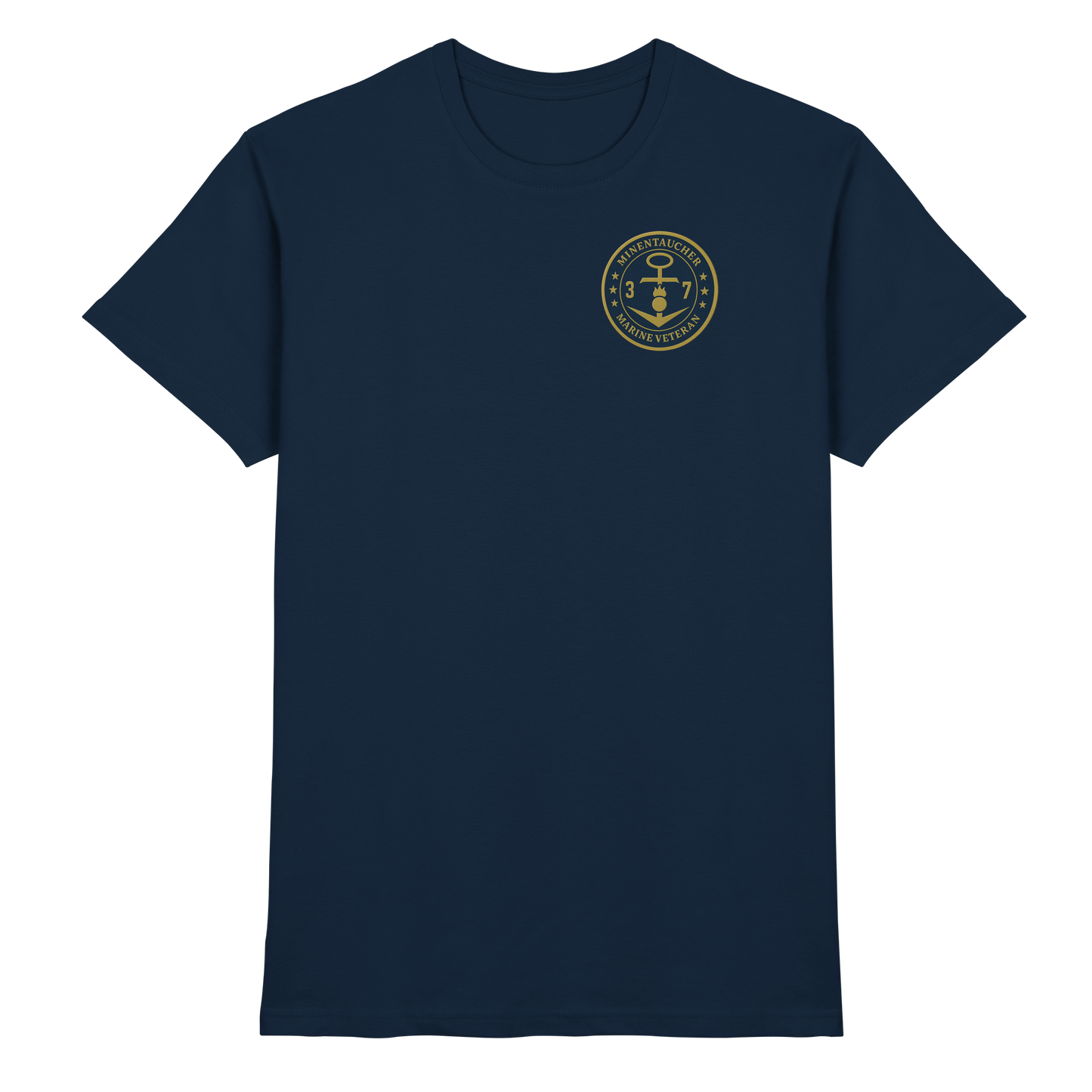 Marine Veteran 37er MINENTAUCHER - Metalleffekt - Premium Shirt