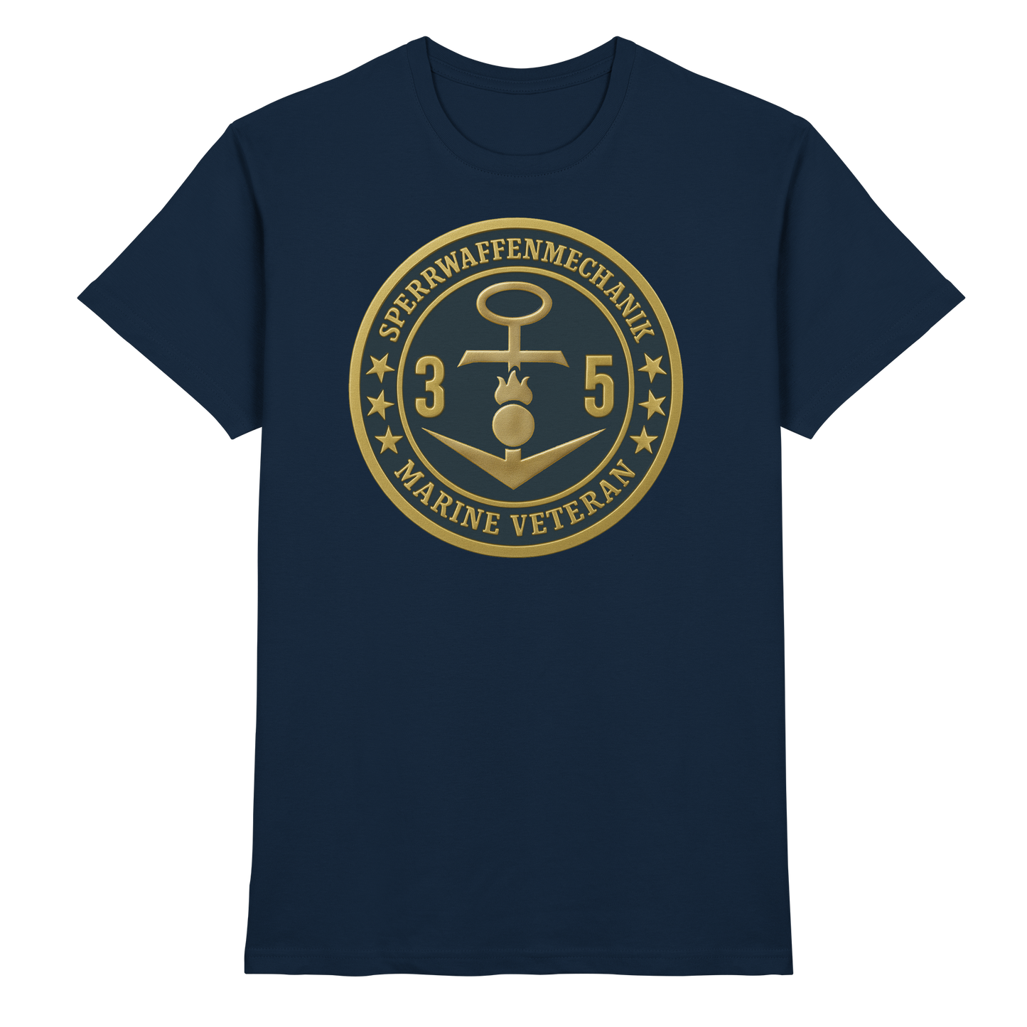 Marine Veteran 35er SPERRWAFFENMECHANIK - Metalleffekt - Premium Shirt