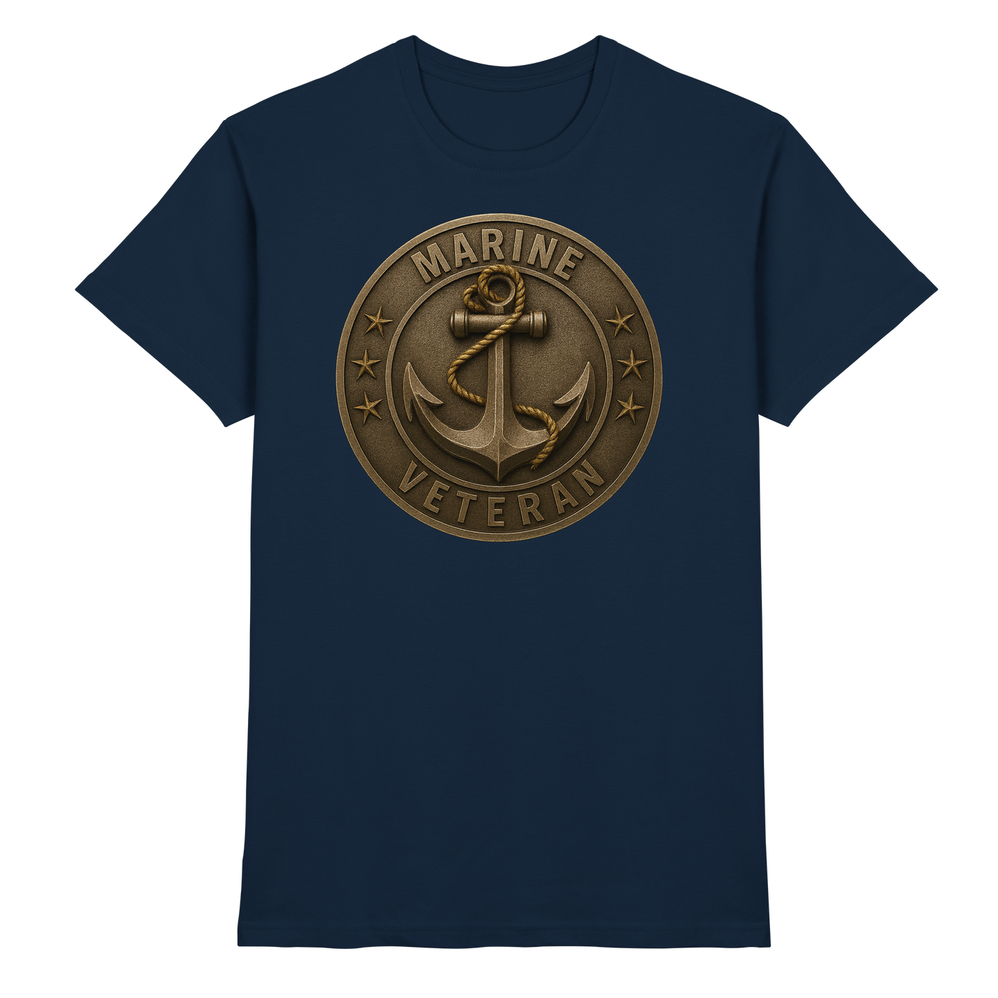 Marine Veteran - Metalleffekt - Premium Shirt