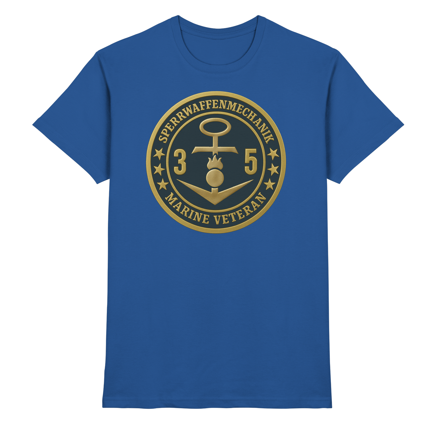Marine Veteran 35er SPERRWAFFENMECHANIK - Metalleffekt - Premium Shirt